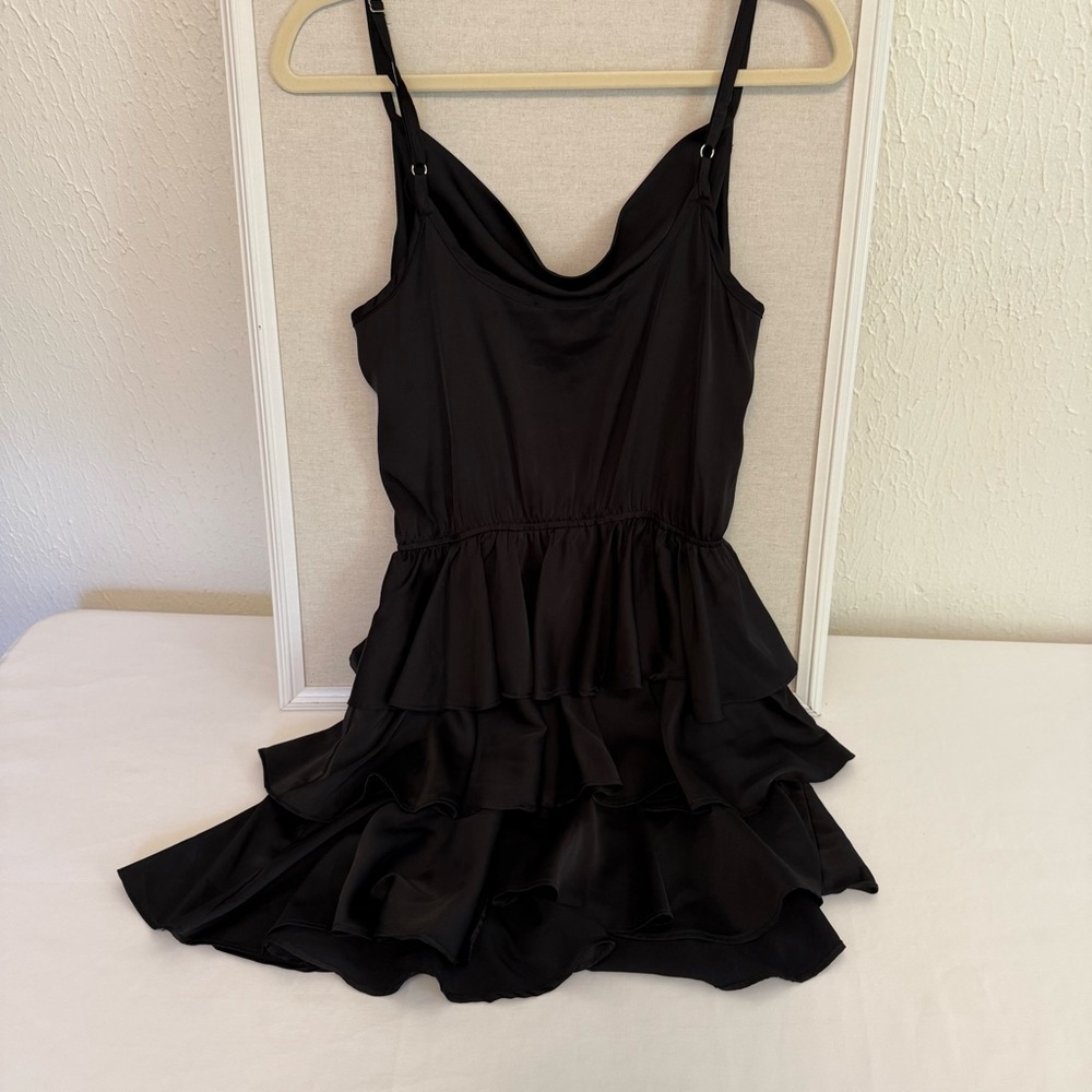 Eesome Black Ruffled Mini Dress - Picture 9 of 9